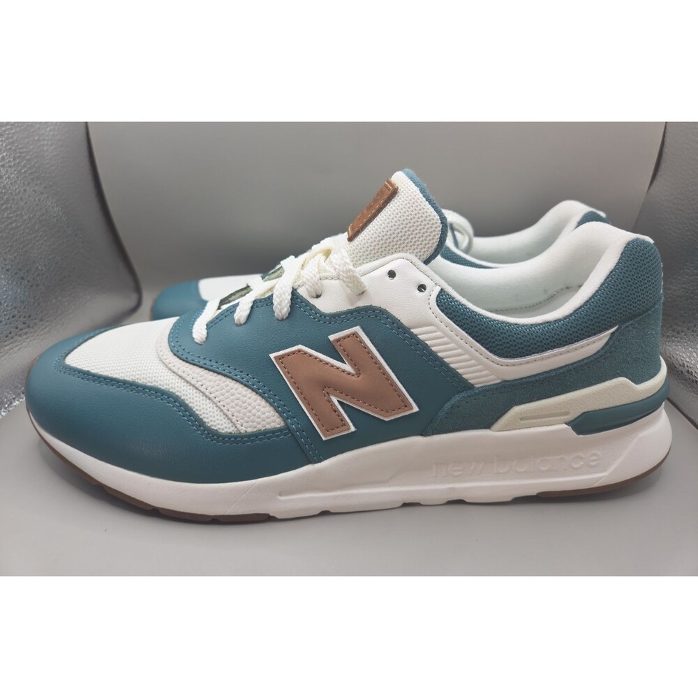 New Balance 997H V1 Sea Salt Spruce Walnut Mens 11 D Green White CM997HGW VNDS